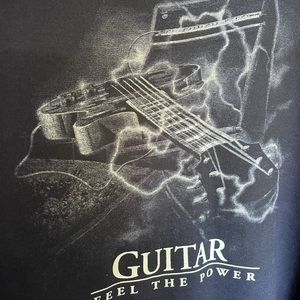 American Tradition Sweatshirt, Medium Les Paul Guitar and Marshall Stack